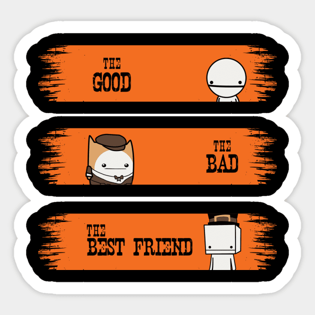 The Bad The Good The Bestfriend Sticker by Declin